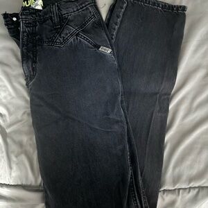 Cruel Girl Black Straight Leg Jeans
